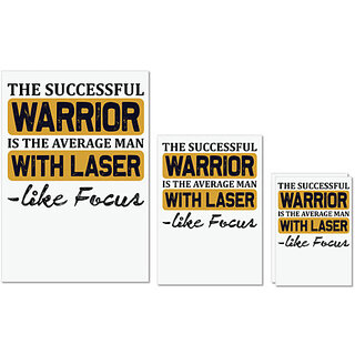                       UDNAG Untearable Waterproof Stickers 155GSM 'Warrior | The successful' A4 x 1pc, A5 x 1pc & A6 x 2pc                                              