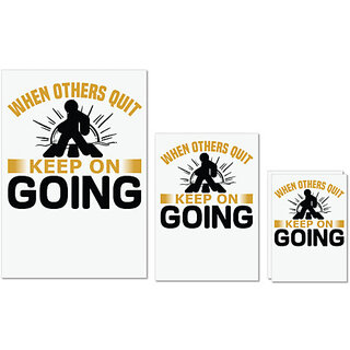 UDNAG Untearable Waterproof Stickers 155GSM 'Never give up | When others quit' A4 x 1pc, A5 x 1pc & A6 x 2pc UDNAG Untearable Waterproof Stickers 155GSM 'Never give up | When others quit' A4 x 1pc, A5 x 1pc & A6 x 2pc