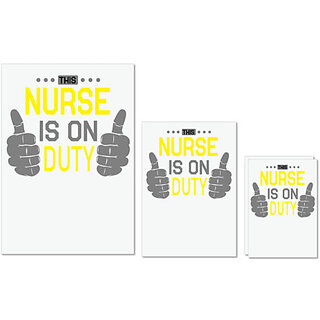 UDNAG Untearable Waterproof Stickers 155GSM 'Nurse | THIS Nurse IS On Duty' A4 x 1pc, A5 x 1pc & A6 x 2pc UDNAG Untearable Waterproof Stickers 155GSM 'Nurse | THIS Nurse IS On Duty' A4 x 1pc, A5 x 1pc & A6 x 2pc