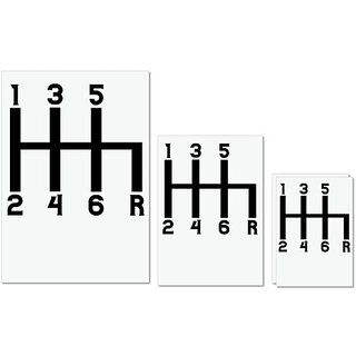 UDNAG Untearable Waterproof Stickers 155GSM 'Gear | 1 3 5 2 4 6 R' A4 x 1pc, A5 x 1pc & A6 x 2pc UDNAG Untearable Waterproof Stickers 155GSM 'Gear | 1 3 5 2 4 6 R' A4 x 1pc, A5 x 1pc & A6 x 2pc