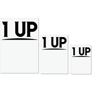                       UDNAG Untearable Waterproof Stickers 155GSM '| 1 UP' A4 x 1pc, A5 x 1pc & A6 x 2pc                                              