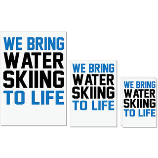                       UDNAG Untearable Waterproof Stickers 155GSM 'We bring water' A4 x 1pc, A5 x 1pc & A6 x 2pc                                              