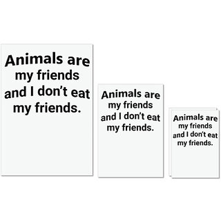UDNAG Untearable Waterproof Stickers 155GSM 'Animals | ANIMALS ARE MY' A4 x 1pc, A5 x 1pc & A6 x 2pc UDNAG Untearable Waterproof Stickers 155GSM 'Animals | ANIMALS ARE MY' A4 x 1pc, A5 x 1pc & A6 x 2pc