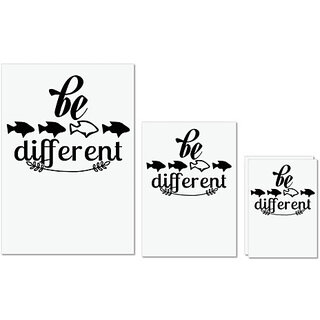 UDNAG Untearable Waterproof Stickers 155GSM 'be different' A4 x 1pc, A5 x 1pc & A6 x 2pc UDNAG Untearable Waterproof Stickers 155GSM 'be different' A4 x 1pc, A5 x 1pc & A6 x 2pc
