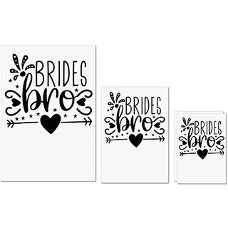 UDNAG Untearable Waterproof Stickers 155GSM 'Bride | Brides bro' A4 x 1pc, A5 x 1pc & A6 x 2pc UDNAG Untearable Waterproof Stickers 155GSM 'Bride | Brides bro' A4 x 1pc, A5 x 1pc & A6 x 2pc