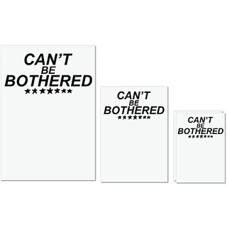 UDNAG Untearable Waterproof Stickers 155GSM 'Bothered | cant be bothered' A4 x 1pc, A5 x 1pc & A6 x 2pc UDNAG Untearable Waterproof Stickers 155GSM 'Bothered | cant be bothered' A4 x 1pc, A5 x 1pc & A6 x 2pc