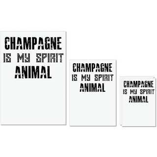                      UDNAG Untearable Waterproof Stickers 155GSM 'Animal | CHAMPAGNE' A4 x 1pc, A5 x 1pc & A6 x 2pc                                              
