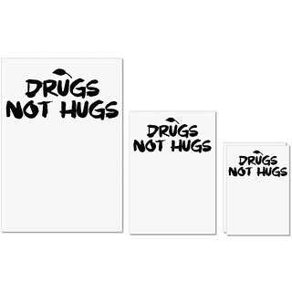 UDNAG Untearable Waterproof Stickers 155GSM 'Not hugs' A4 x 1pc, A5 x 1pc & A6 x 2pc UDNAG Untearable Waterproof Stickers 155GSM 'Not hugs' A4 x 1pc, A5 x 1pc & A6 x 2pc