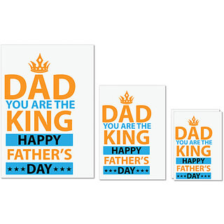                       UDNAG Untearable Waterproof Stickers 155GSM 'Pappa | DAD' A4 x 1pc, A5 x 1pc & A6 x 2pc                                              