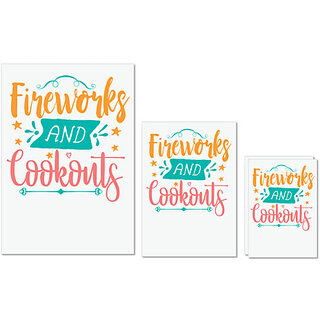 UDNAG Untearable Waterproof Stickers 155GSM 'fireworks | Fireworks and Cookouts' A4 x 1pc, A5 x 1pc & A6 x 2pc UDNAG Untearable Waterproof Stickers 155GSM 'fireworks | Fireworks and Cookouts' A4 x 1pc, A5 x 1pc & A6 x 2pc