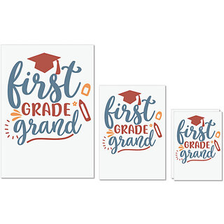 UDNAG Untearable Waterproof Stickers 155GSM 'School | first grade grand' A4 x 1pc, A5 x 1pc & A6 x 2pc UDNAG Untearable Waterproof Stickers 155GSM 'School | first grade grand' A4 x 1pc, A5 x 1pc & A6 x 2pc