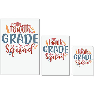 UDNAG Untearable Waterproof Stickers 155GSM 'School | fourth grade squad' A4 x 1pc, A5 x 1pc & A6 x 2pc UDNAG Untearable Waterproof Stickers 155GSM 'School | fourth grade squad' A4 x 1pc, A5 x 1pc & A6 x 2pc
