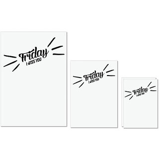 UDNAG Untearable Waterproof Stickers 155GSM 'Friday | friday i wiss you' A4 x 1pc, A5 x 1pc & A6 x 2pc UDNAG Untearable Waterproof Stickers 155GSM 'Friday | friday i wiss you' A4 x 1pc, A5 x 1pc & A6 x 2pc
