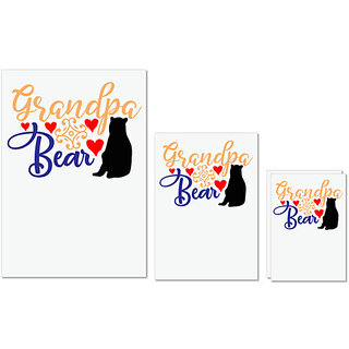 UDNAG Untearable Waterproof Stickers 155GSM 'Grand Mother | Grandpa bear' A4 x 1pc, A5 x 1pc & A6 x 2pc UDNAG Untearable Waterproof Stickers 155GSM 'Grand Mother | Grandpa bear' A4 x 1pc, A5 x 1pc & A6 x 2pc