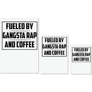 UDNAG Untearable Waterproof Stickers 155GSM 'Coffee | FUELED BY GANGSTA RAP AND COFFEE_2' A4 x 1pc, A5 x 1pc & A6 x 2pc UDNAG Untearable Waterproof Stickers 155GSM 'Coffee | FUELED BY GANGSTA RAP AND COFFEE_2' A4 x 1pc, A5 x 1pc & A6 x 2pc