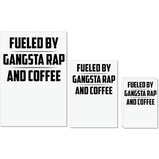 UDNAG Untearable Waterproof Stickers 155GSM 'Coffee | FUELED BY GANGSTA RAP AND COFFEE' A4 x 1pc, A5 x 1pc & A6 x 2pc UDNAG Untearable Waterproof Stickers 155GSM 'Coffee | FUELED BY GANGSTA RAP AND COFFEE' A4 x 1pc, A5 x 1pc & A6 x 2pc