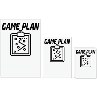 UDNAG Untearable Waterproof Stickers 155GSM 'Game | game plan' A4 x 1pc, A5 x 1pc & A6 x 2pc UDNAG Untearable Waterproof Stickers 155GSM 'Game | game plan' A4 x 1pc, A5 x 1pc & A6 x 2pc