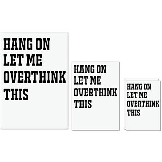 UDNAG Untearable Waterproof Stickers 155GSM 'Hangover | HANG ON LET ME OVERTHINK THIS' A4 x 1pc, A5 x 1pc & A6 x 2pc UDNAG Untearable Waterproof Stickers 155GSM 'Hangover | HANG ON LET ME OVERTHINK THIS' A4 x 1pc, A5 x 1pc & A6 x 2pc