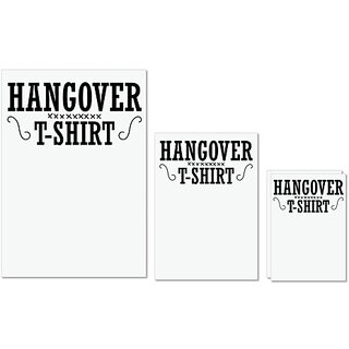UDNAG Untearable Waterproof Stickers 155GSM 'Hangover | HANGOVER T-SHIRT' A4 x 1pc, A5 x 1pc & A6 x 2pc UDNAG Untearable Waterproof Stickers 155GSM 'Hangover | HANGOVER T-SHIRT' A4 x 1pc, A5 x 1pc & A6 x 2pc
