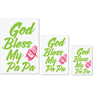 UDNAG Untearable Waterproof Stickers 155GSM 'Father | Bless Papa' A4 x 1pc, A5 x 1pc & A6 x 2pc UDNAG Untearable Waterproof Stickers 155GSM 'Father | Bless Papa' A4 x 1pc, A5 x 1pc & A6 x 2pc
