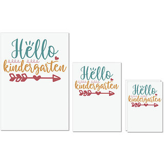 UDNAG Untearable Waterproof Stickers 155GSM 'School | hello kindergarten' A4 x 1pc, A5 x 1pc & A6 x 2pc UDNAG Untearable Waterproof Stickers 155GSM 'School | hello kindergarten' A4 x 1pc, A5 x 1pc & A6 x 2pc