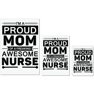 UDNAG Untearable Waterproof Stickers 155GSM 'Nurse | I am proud mom of a freeking awesome' A4 x 1pc, A5 x 1pc & A6 x 2pc UDNAG Untearable Waterproof Stickers 155GSM 'Nurse | I am proud mom of a freeking awesome' A4 x 1pc, A5 x 1pc & A6 x 2pc