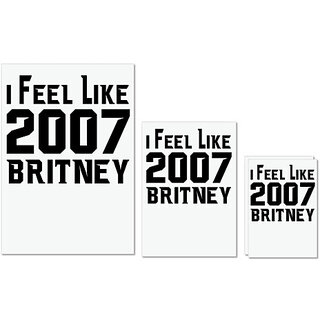 UDNAG Untearable Waterproof Stickers 155GSM 'Britney | I FEEL LIKE 2007 BRITNEY' A4 x 1pc, A5 x 1pc & A6 x 2pc UDNAG Untearable Waterproof Stickers 155GSM 'Britney | I FEEL LIKE 2007 BRITNEY' A4 x 1pc, A5 x 1pc & A6 x 2pc