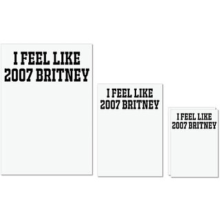 UDNAG Untearable Waterproof Stickers 155GSM 'Britney | I FEEL LIKE 2007 BRITNEY.ai2' A4 x 1pc, A5 x 1pc & A6 x 2pc UDNAG Untearable Waterproof Stickers 155GSM 'Britney | I FEEL LIKE 2007 BRITNEY.ai2' A4 x 1pc, A5 x 1pc & A6 x 2pc