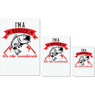 UDNAG Untearable Waterproof Stickers 155GSM 'Hooker | I'M A hooker' A4 x 1pc, A5 x 1pc & A6 x 2pc UDNAG Untearable Waterproof Stickers 155GSM 'Hooker | I'M A hooker' A4 x 1pc, A5 x 1pc & A6 x 2pc
