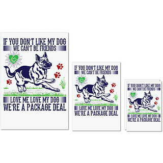 UDNAG Untearable Waterproof Stickers 155GSM 'Dog | IF YOU DONT LIKE MY DOG' A4 x 1pc, A5 x 1pc & A6 x 2pc UDNAG Untearable Waterproof Stickers 155GSM 'Dog | IF YOU DONT LIKE MY DOG' A4 x 1pc, A5 x 1pc & A6 x 2pc