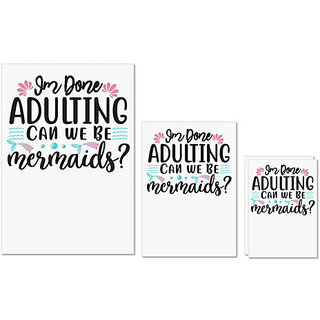 UDNAG Untearable Waterproof Stickers 155GSM 'Adult | Im Done Adulting' A4 x 1pc, A5 x 1pc & A6 x 2pc UDNAG Untearable Waterproof Stickers 155GSM 'Adult | Im Done Adulting' A4 x 1pc, A5 x 1pc & A6 x 2pc