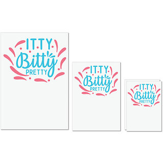 UDNAG Untearable Waterproof Stickers 155GSM 'Pretty | ITTY BITTY PRETTY' A4 x 1pc, A5 x 1pc & A6 x 2pc UDNAG Untearable Waterproof Stickers 155GSM 'Pretty | ITTY BITTY PRETTY' A4 x 1pc, A5 x 1pc & A6 x 2pc