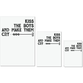 UDNAG Untearable Waterproof Stickers 155GSM 'Kiss | kiss the boys and make them cry' A4 x 1pc, A5 x 1pc & A6 x 2pc UDNAG Untearable Waterproof Stickers 155GSM 'Kiss | kiss the boys and make them cry' A4 x 1pc, A5 x 1pc & A6 x 2pc