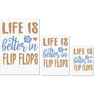 UDNAG Untearable Waterproof Stickers 155GSM 'Flip Flops | Life is better' A4 x 1pc, A5 x 1pc & A6 x 2pc UDNAG Untearable Waterproof Stickers 155GSM 'Flip Flops | Life is better' A4 x 1pc, A5 x 1pc & A6 x 2pc