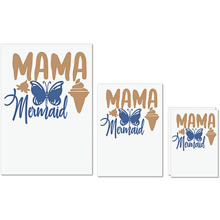                       UDNAG Untearable Waterproof Stickers 155GSM 'Mother | Mama 2' A4 x 1pc, A5 x 1pc & A6 x 2pc                                              