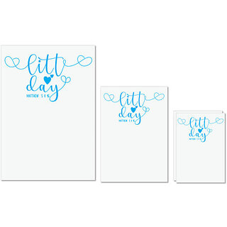                       UDNAG Untearable Waterproof Stickers 155GSM '| Little Day' A4 x 1pc, A5 x 1pc & A6 x 2pc                                              