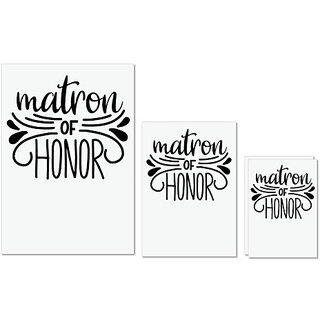 UDNAG Untearable Waterproof Stickers 155GSM 'Honour | Matron' A4 x 1pc, A5 x 1pc & A6 x 2pc UDNAG Untearable Waterproof Stickers 155GSM 'Honour | Matron' A4 x 1pc, A5 x 1pc & A6 x 2pc