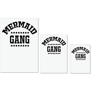 UDNAG Untearable Waterproof Stickers 155GSM 'Mermaid | MERMAID GANG' A4 x 1pc, A5 x 1pc & A6 x 2pc UDNAG Untearable Waterproof Stickers 155GSM 'Mermaid | MERMAID GANG' A4 x 1pc, A5 x 1pc & A6 x 2pc