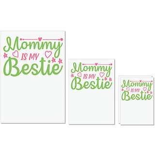 UDNAG Untearable Waterproof Stickers 155GSM 'Mother | MOMMY IS MY BESTIE' A4 x 1pc, A5 x 1pc & A6 x 2pc UDNAG Untearable Waterproof Stickers 155GSM 'Mother | MOMMY IS MY BESTIE' A4 x 1pc, A5 x 1pc & A6 x 2pc