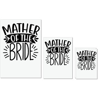UDNAG Untearable Waterproof Stickers 155GSM 'Mother | Mother of the Bridee' A4 x 1pc, A5 x 1pc & A6 x 2pc UDNAG Untearable Waterproof Stickers 155GSM 'Mother | Mother of the Bridee' A4 x 1pc, A5 x 1pc & A6 x 2pc