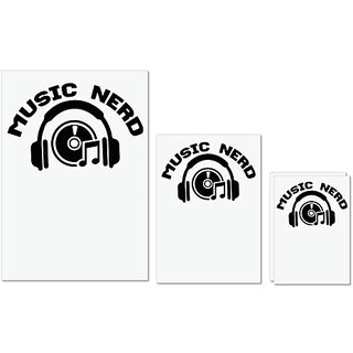 UDNAG Untearable Waterproof Stickers 155GSM 'Music | music nerd' A4 x 1pc, A5 x 1pc & A6 x 2pc UDNAG Untearable Waterproof Stickers 155GSM 'Music | music nerd' A4 x 1pc, A5 x 1pc & A6 x 2pc