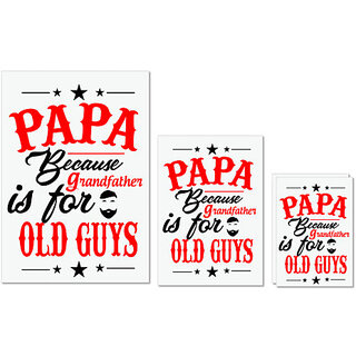 UDNAG Untearable Waterproof Stickers 155GSM 'Father | PAPA Because' A4 x 1pc, A5 x 1pc & A6 x 2pc UDNAG Untearable Waterproof Stickers 155GSM 'Father | PAPA Because' A4 x 1pc, A5 x 1pc & A6 x 2pc