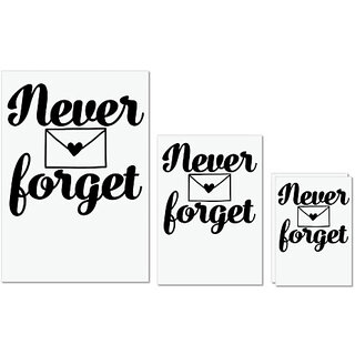 UDNAG Untearable Waterproof Stickers 155GSM '| never forget' A4 x 1pc, A5 x 1pc & A6 x 2pc UDNAG Untearable Waterproof Stickers 155GSM '| never forget' A4 x 1pc, A5 x 1pc & A6 x 2pc