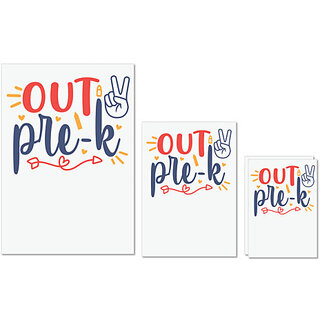 UDNAG Untearable Waterproof Stickers 155GSM 'School | peace out pre-k' A4 x 1pc, A5 x 1pc & A6 x 2pc UDNAG Untearable Waterproof Stickers 155GSM 'School | peace out pre-k' A4 x 1pc, A5 x 1pc & A6 x 2pc