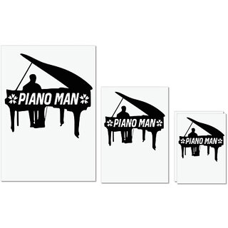 UDNAG Untearable Waterproof Stickers 155GSM 'Piano | piano man' A4 x 1pc, A5 x 1pc & A6 x 2pc UDNAG Untearable Waterproof Stickers 155GSM 'Piano | piano man' A4 x 1pc, A5 x 1pc & A6 x 2pc