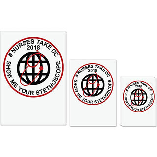 UDNAG Untearable Waterproof Stickers 155GSM 'Nurse | Nurse Takes Dc Design' A4 x 1pc, A5 x 1pc & A6 x 2pc UDNAG Untearable Waterproof Stickers 155GSM 'Nurse | Nurse Takes Dc Design' A4 x 1pc, A5 x 1pc & A6 x 2pc