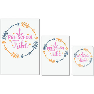 UDNAG Untearable Waterproof Stickers 155GSM 'School | Pre-School Tribe' A4 x 1pc, A5 x 1pc & A6 x 2pc UDNAG Untearable Waterproof Stickers 155GSM 'School | Pre-School Tribe' A4 x 1pc, A5 x 1pc & A6 x 2pc