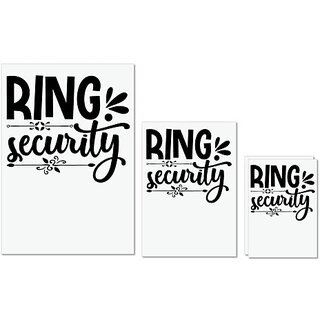                       UDNAG Untearable Waterproof Stickers 155GSM 'Ring | Ring' A4 x 1pc, A5 x 1pc & A6 x 2pc                                              