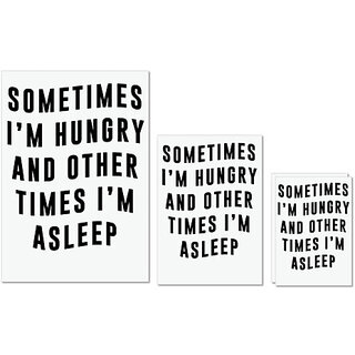UDNAG Untearable Waterproof Stickers 155GSM 'Hungry, Sleep | Sometimes 2' A4 x 1pc, A5 x 1pc & A6 x 2pc UDNAG Untearable Waterproof Stickers 155GSM 'Hungry, Sleep | Sometimes 2' A4 x 1pc, A5 x 1pc & A6 x 2pc