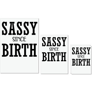 UDNAG Untearable Waterproof Stickers 155GSM 'Sassy | SASSY SINCE 2' A4 x 1pc, A5 x 1pc & A6 x 2pc UDNAG Untearable Waterproof Stickers 155GSM 'Sassy | SASSY SINCE 2' A4 x 1pc, A5 x 1pc & A6 x 2pc